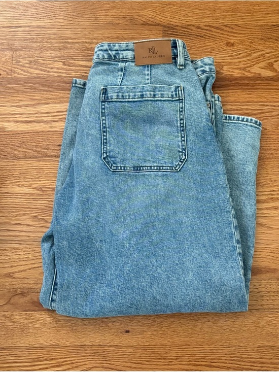 Ralph Lauren Light Blue Cropped Wide-Leg Jeans - Picture 6 of 12